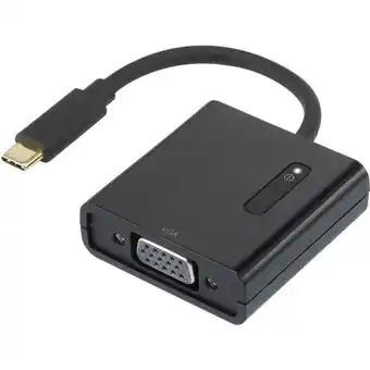 Conrad Renkforce rf-4472889 usb / vga adapter [1x usb-c stekker - 1x vga-bus] zwart vergulde steekcontacten 15.00 cm aanbieding