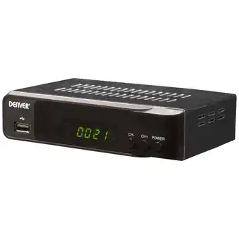 Conrad Denver dvbs-207hd hd-satellietreceiver front-usb, geschikt voor lan aantal tuners: 1 aanbieding