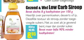 Gezond & Wel Gezond & Wel Low Carb Siroop aanbieding