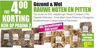 Gezond & Wel Gezond & Wel Rauwe Noten En Pitten aanbieding