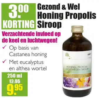 Gezond & Wel Gezond & Wel Honing Propolis Siroop aanbieding