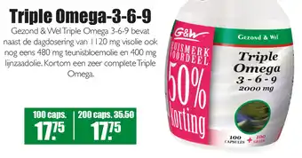 Gezond & Wel Triple Omega-3-6-9 aanbieding