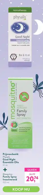 Holland & Barrett Good Night Essentiële Olie + Family Spray Insectwerend aanbieding