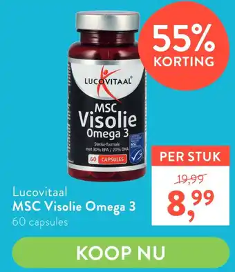 Holland & Barrett Lucovitaal MSC Visolie Omega 3 60 capsules aanbieding