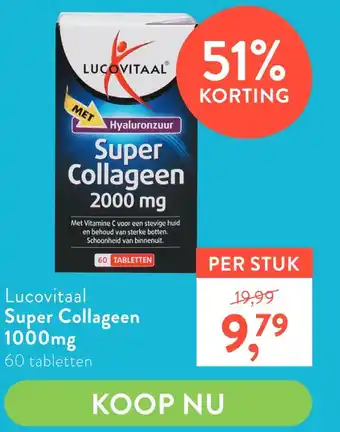 Holland & Barrett Lucovitaal Super Collageen 1000mg aanbieding