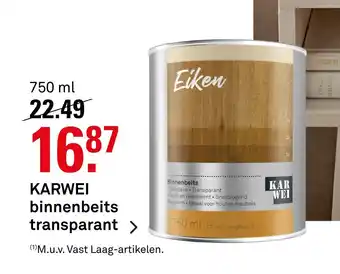 Karwei KARWEI binnenbeits transparant aanbieding