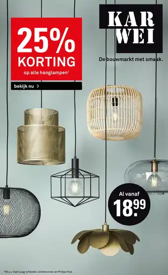 Karwei Hanglampen aanbieding