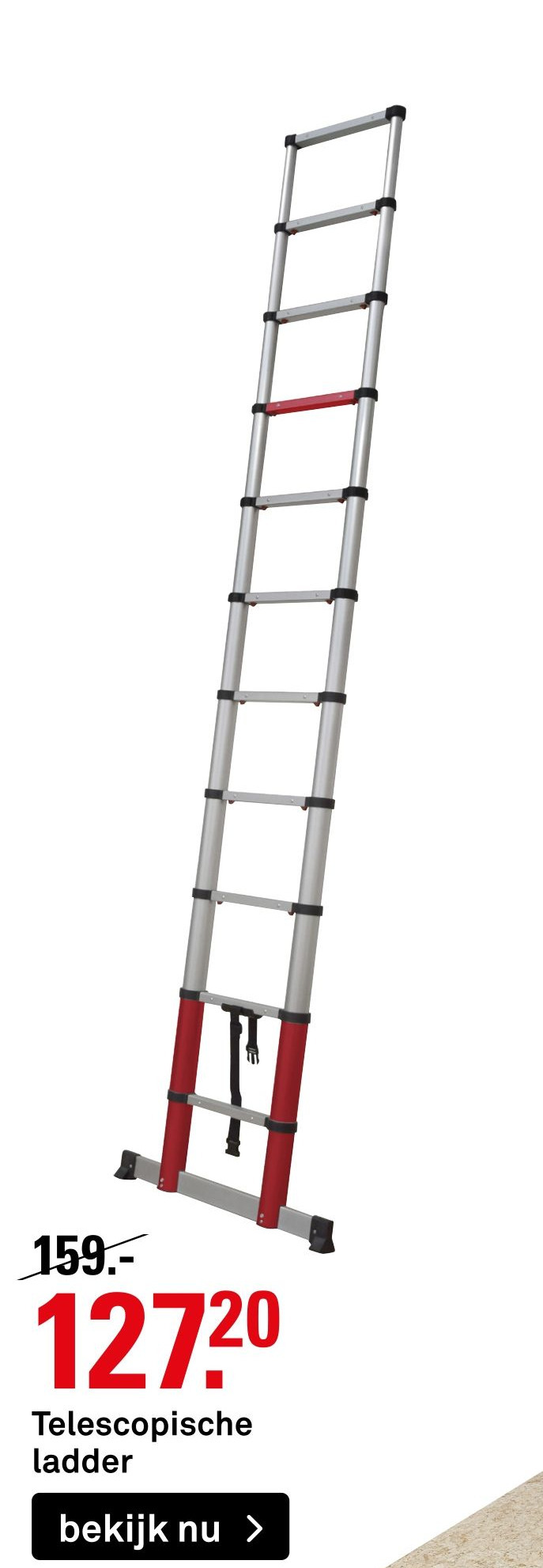Telescopische ladder aanbieding bij Karwei