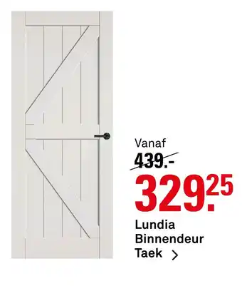 Karwei Lundia Binnendeur Taek aanbieding