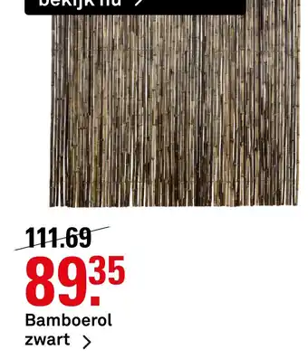 Karwei Bamboerol zwart aanbieding