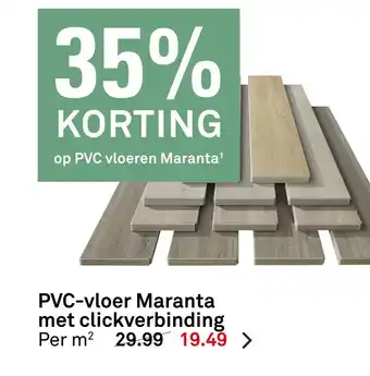 Karwei PVC-vloer Maranta met clickverbinding aanbieding