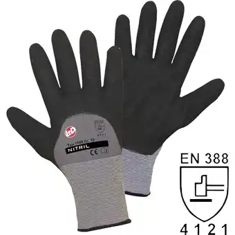 Conrad L+d worky nitril double grip 1168-l nylon werkhandschoen maat (handschoen): 9, l en 388 cat ii 1 stuk(s) aanbieding