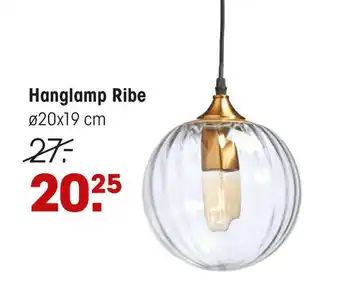 Kwantum Hanglamp Ribe Transparant aanbieding