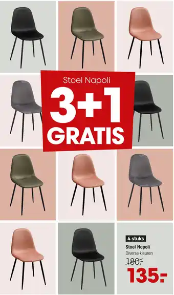 Kwantum Stoel Napoli Roze aanbieding