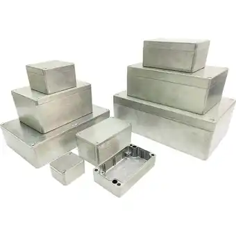 Conrad Gainta g116 behuizing 160 x 100 x 60 aluminium aluminium gelegeerd aluminium (naturel) 1 stuk(s) aanbieding