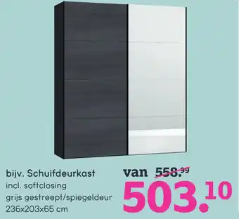 Leen Bakker Schuifdeurkast aanbieding