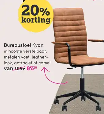 Leen Bakker Bureaustoel Kyan aanbieding