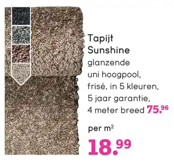 Leen Bakker Tapijt Sunshine aanbieding