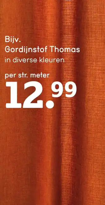 Leen Bakker Gordijnstof Thomas aanbieding