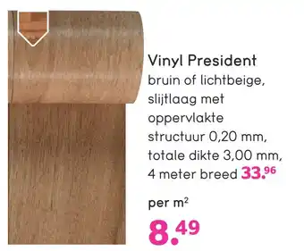 Leen Bakker Vinyl President aanbieding