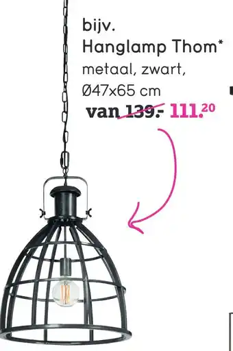 Leen Bakker Hanglamp Thom* aanbieding