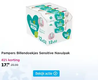 Plein.nl Pampers Billendoekjes Sensitive aanbieding