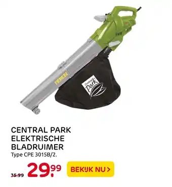 Praxis Central Park Elektrische Bladruimer Type Cpe 3015B/2. aanbieding