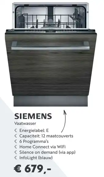 Superkeukens Siemens Vaatwasser aanbieding