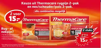 Trekpleister Keuze uit Thermacare rugpijn 2-pak en nex/schouder/pols 3-pak. aanbieding