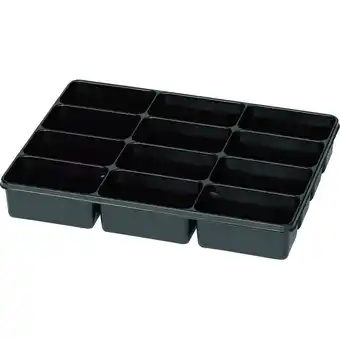Conrad Assortimentsdoos (l x b x h) 335 x 235 x 50 mm aantal vakken: 12 vaste onderverdeling 1 stuk(s) aanbieding