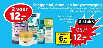 Trekpleister Kneipp bad, hand- en bodyverzorging aanbieding