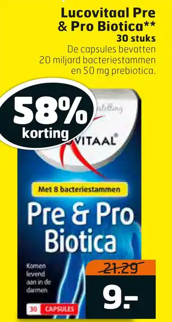 Trekpleister Lucovitaal Pre & Pro Biotica aanbieding