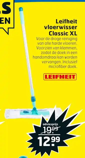 Trekpleister Leifheit vloerwisser Classic XL aanbieding