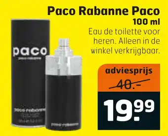 Trekpleister Paco Rabanne Paco aanbieding