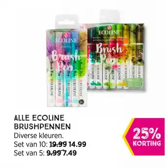 Xenos Alle Ecoline Brushpennen aanbieding