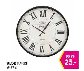 Xenos KLOK PARIS aanbieding