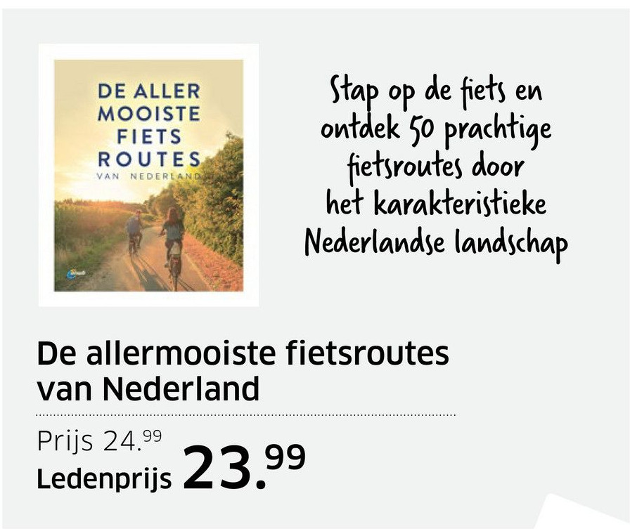 De Allermooiste Fietsroutes Van Nederland Aanbieding Bij ANWB