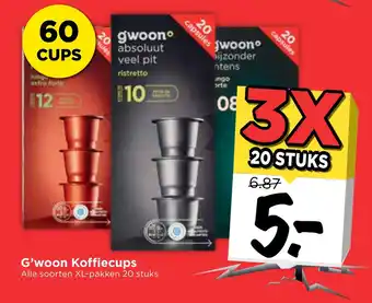 Vomar Voordeelmarkt G'woon Koffiecups aanbieding