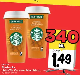 Vomar Voordeelmarkt Starbucks IJskoffie Caramel Macchiato aanbieding