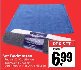 Vomar Voordeelmarkt Set Badmatten aanbieding