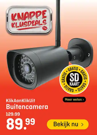 Hubo KlikAanKlikUit Buitencamera aanbieding