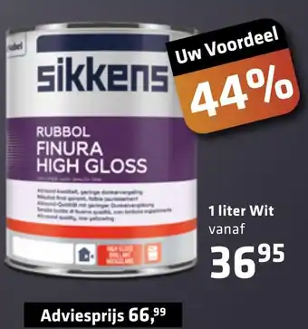 De voordeelmarkt Rubbol finura high gloss aanbieding