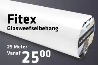 De voordeelmarkt Fitex Glasweefselbehang aanbieding