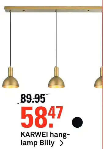 Karwei KARWEI hanglamp Billy > aanbieding