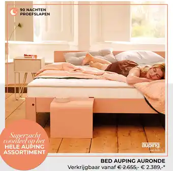 Slaapboulevard Kwakernaat Bed Auping Auronde aanbieding