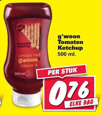 Nettorama g'woon Tomaten Ketchup aanbieding