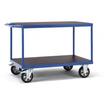 Conrad Fetra fetra 12406 tafelwagen staal poedercoating laadvermogen (max.): 1200 kg stralend blauw (ral 5007) aanbieding