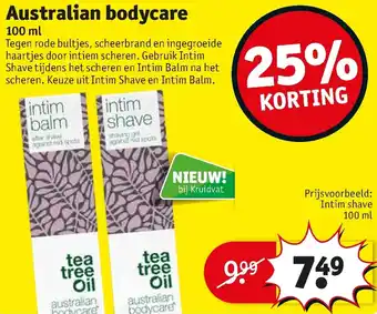 Kruidvat Australian bodycare 100ml aanbieding