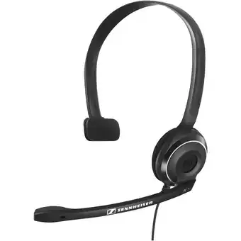 Conrad Sennheiser pc 7 usb on ear headset kabel computer mono zwart noise cancelling aanbieding