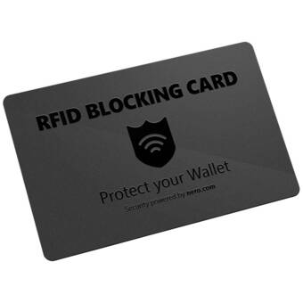 Conrad Nero rfid nfc blocker-kaart rfid blocking card zwart emea-33700001 1 stuk(s) aanbieding